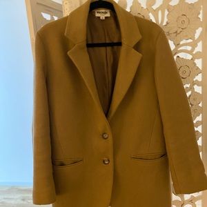 Rouje Tan 36 Jacques Blazer Jacket Coat